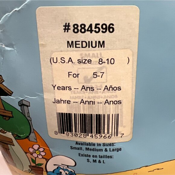 Smurfs Kids Costume Papa Smurf Medium 8-10 - Picture 2 of 5